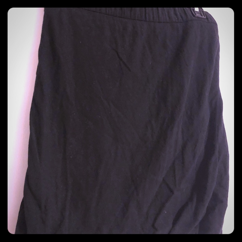 James Perse black cotton skirt
